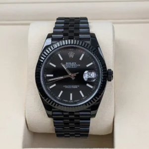 Rolex Datejust 126334 Black Index Jubilee 41mm Black PVD Stainless Steel
