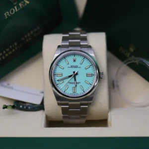 Rolex 124300-0006 Oyster Perpetual Turquoise Index Dial