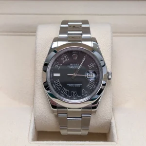 Rolex Datejust 116300-0006 Stainless Steel Black Roman Dial