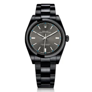Rolex Oyster Perpetual 114300 Grey Dial Black PVD Oyster Bracelet Watch