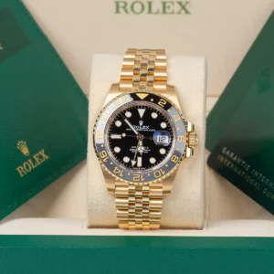 Rolex GMT-Master II 126718GRNR Black Dial 40mm Yellow Gold