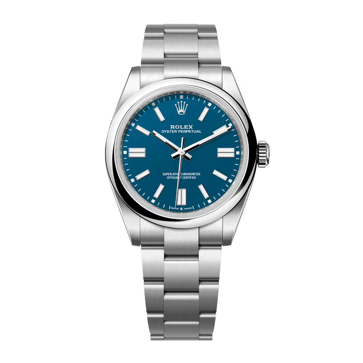 ABEF3476-DE4F-48E3-BE6E-474CD4CE4326 Rolex Oyster Perpetual 41 134300-0009 Blue Dial Oystersteel Oyster Bracelet