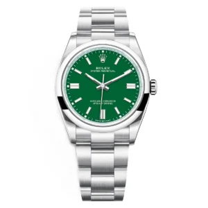 Rolex Oyster Perpetual 126000-0005 Green Dial Oyster Stainless Steel Bracelet