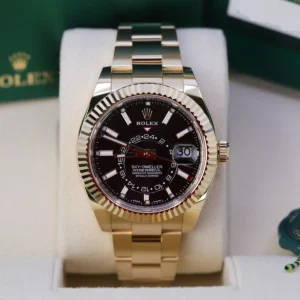 Rolex Sky Dweller 42mm Black Index Watch