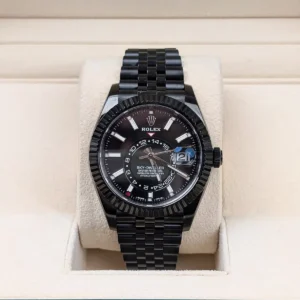 Rolex Sky-Dweller 326934 Black Dial Black PVD Jubilee Bracelet Watch