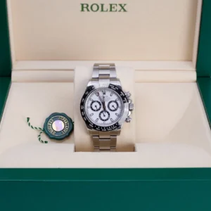 Rolex 116520 Daytona 40mm Stainless Steel Case Aftermarket White Dial & Black Bezel Watch