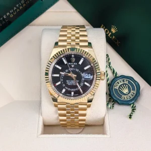 Rolex Sky-Dweller 336938-0005 Black Dial Jubilee Bracelet